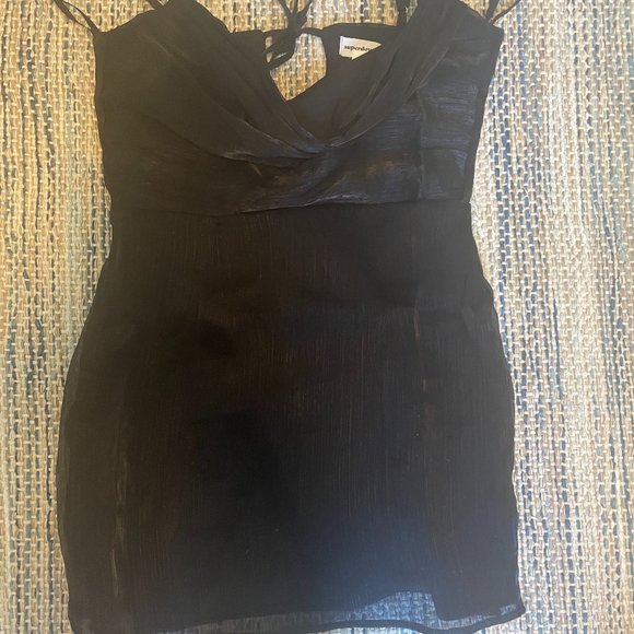 Black Superdown Dress Size M - Picture 1 of 2